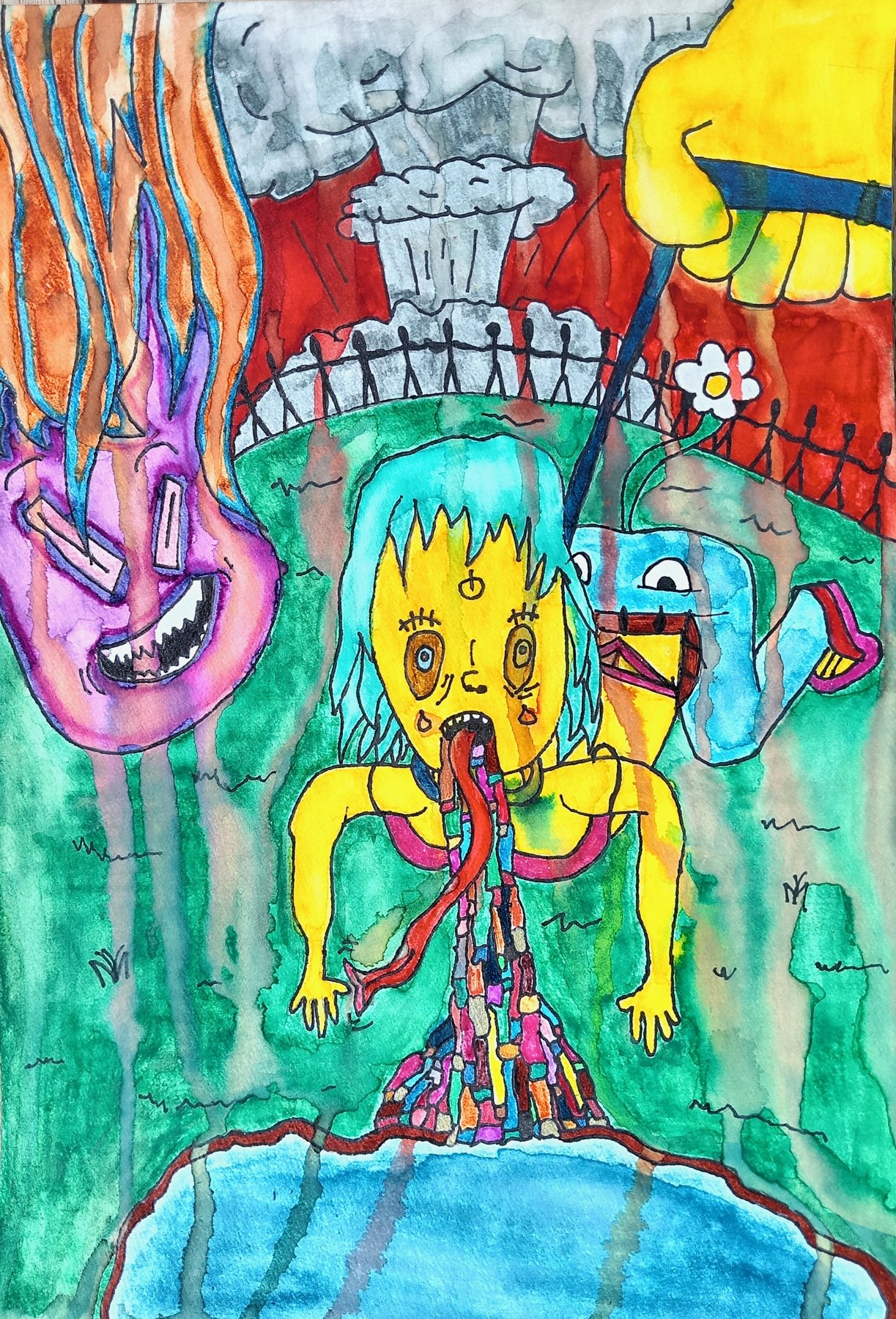 Colourful figure work by Alastair Chuah